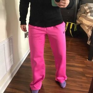 UA pink sweat pants